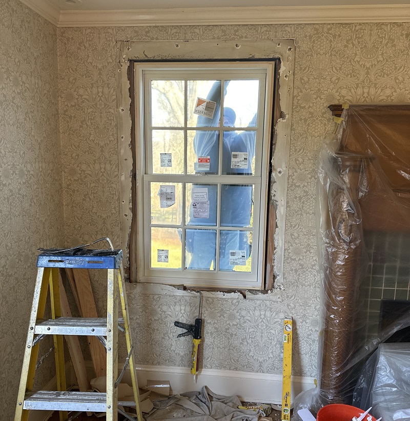 New construction Andersen A Series double hung windows